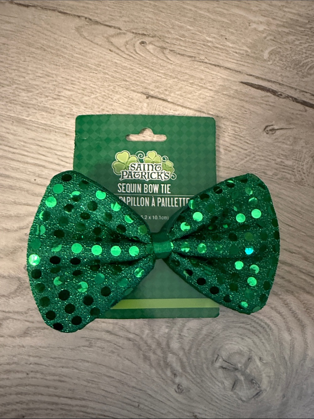 Saint Patrick's Green Sequin Bow Tie